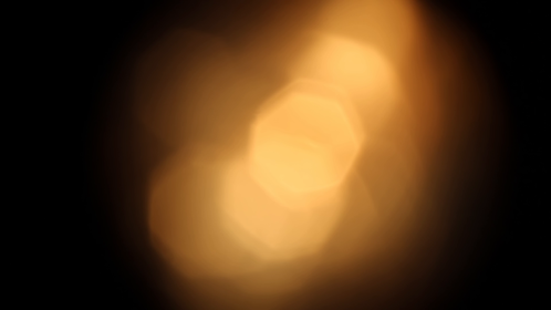 Orange Bokeh Hexagons 1