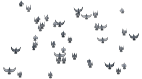 Pigeon Flock Frightened 2