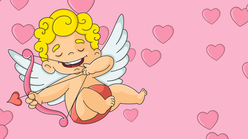 Pink Cupid Background