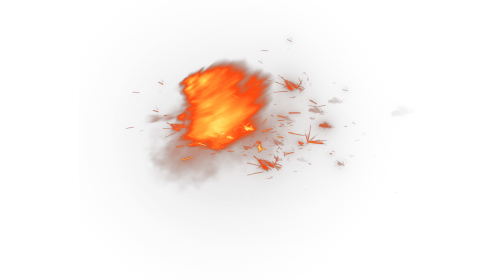 Scifi Muzzle Flash Fiery Side