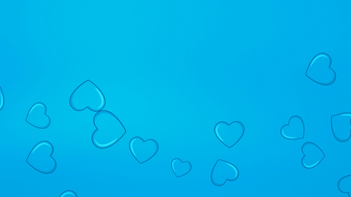Valentines Blue Heart Background