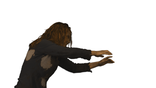 (4K) Zombie 4 Mid Reaching Side