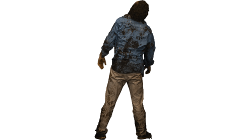 Zombie 5 Wide Headshot Back