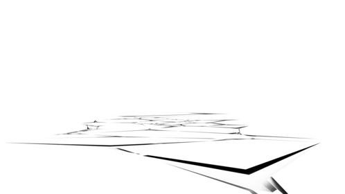 Ground Cracks Toward Screen