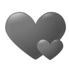 Mini Doubleheart Gray