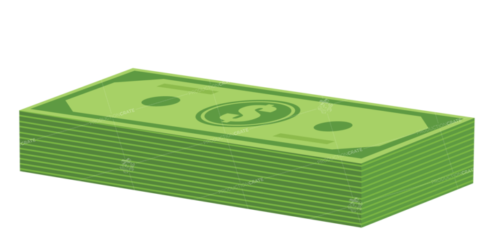 Money Bill Stack Angle