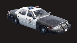 Police Car - Low Poly